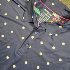 Birdie Bound Short Sleeve Golf Performance Polo Shirt AOP Mens Size 3XL Ball