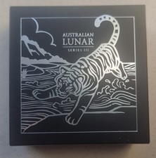 2022 Australian Lunar Series Year of the Tiger 1oz Silver Proof Coin- Perth Mint