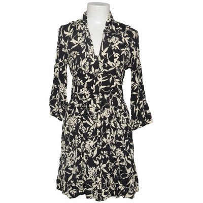Ba&sh, Kleid, Größe: S, Schwarz/Beige, Viskose, Blumen, Damen #Hwy