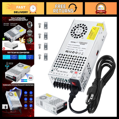 24V 25A 600W DC Power Supply - Universal AC to DC Transformer for CCTV, 3D Print