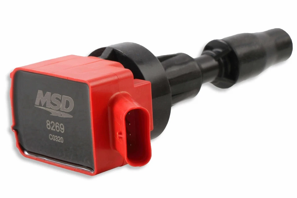 Paquete de 4 bobinas de encendido MSD 82694 Blaster para Hyundai/KIA 2015-2020 1,6 L turbo rojo Foto 2 de 4