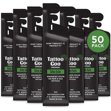 Tattoo Goo Tattoo Aftercare Balm 50 Pack Individual Travel Packets Natural