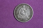 ESTATE FIND 1871 - Seated Liberty Half Dime #K59213