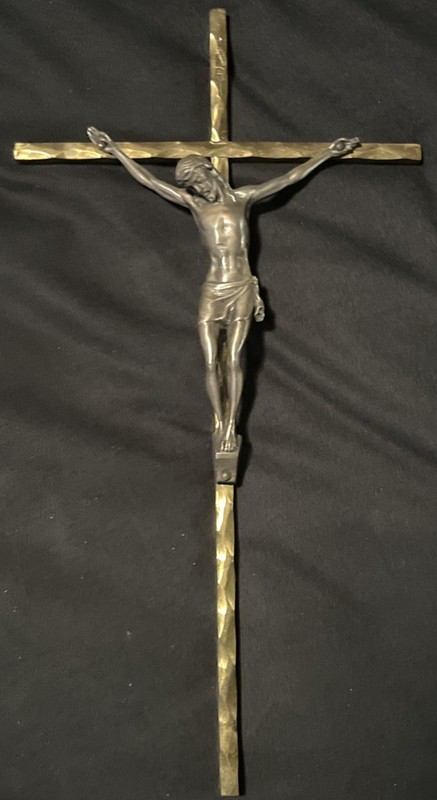 Jesus Christ Crucifix Cross Wall Hanging INRI Germany Vintage 10" H
