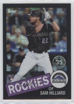 2020 Topps Black 105/199 Sam Hilliard #85TC-15 Rookie RC ut4