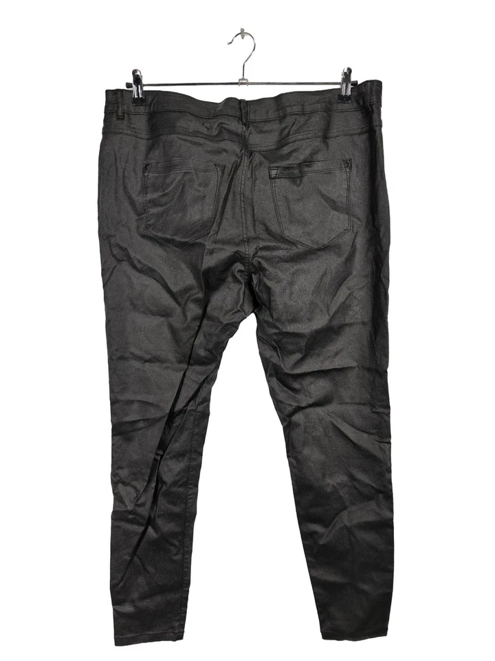C&A Pantalon en simili Dames Pantalon T EU 48 noir style décontracté - Photo 2/4