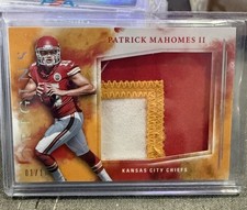 2017 Panini Origins Patrick Mahomes /10 Rookie Jumbo Patch #1 First Print RC SSP