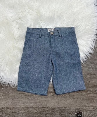 La Miniatura Boys Chambray Shorts Size 12 ($52) NEW
