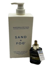 Sand + Fog Marshmallow Skies Body Wash Shower Gel 32oz + 1.7oz Perfume Oil Set
