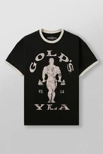 "GOLD'S" Vintage Gym Tee | Old School Graphic T-Shirt | Cotton, Mens, Lifting