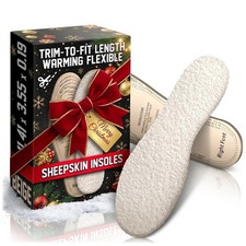 Wool Shoe Inserts Universal Insoles for Winter and Summer Ultra Thin Sheepskin