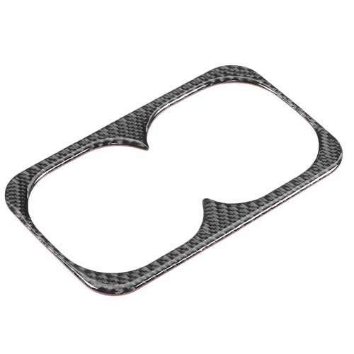 Rear Cup Holder Trim Armrest Bottle Storage Carbon Fiber Cover Fits For Lanc REL - Picture 10 of 14