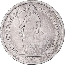 [#387846] Coin, Switzerland, 1/2 Franc, 1909, Bern, VF(20-25), Silver, KM:23