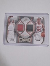 2009/10 SP Game Used Combo Materials /155 LeBron James/Scottie Pippen RARE HOF