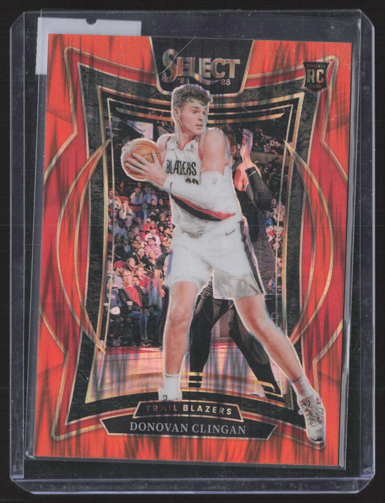 Donovan Clingan 2024-25 Panini Select Red Wave Prizm #69 RC