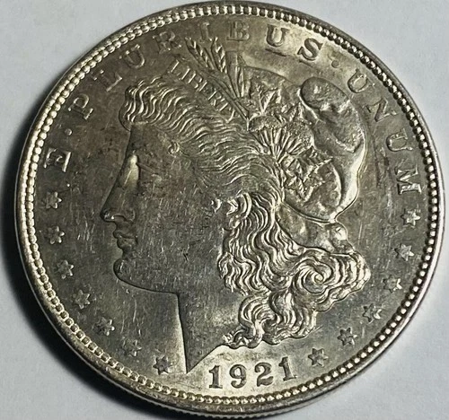 1921-D Morgan Silver Dollar AU/BU Slider Strong Luster Better Date Last  Issue