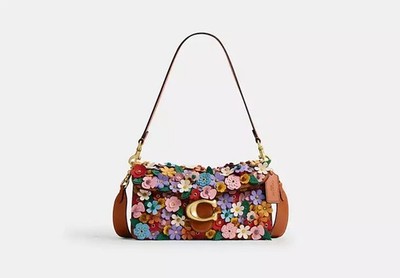 NWT - Coach Tabby Shoulder Bag 26 With Floral Applique,  CDZ35