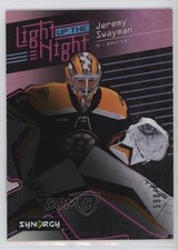 2023 Upper Deck Synergy Light Up The Night Pink /699 Jeremy Swayman #LN-JS 08he