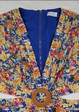 Pink Lily Women's Rumper Size L Large Casual Cocktail Stunning Floral Print