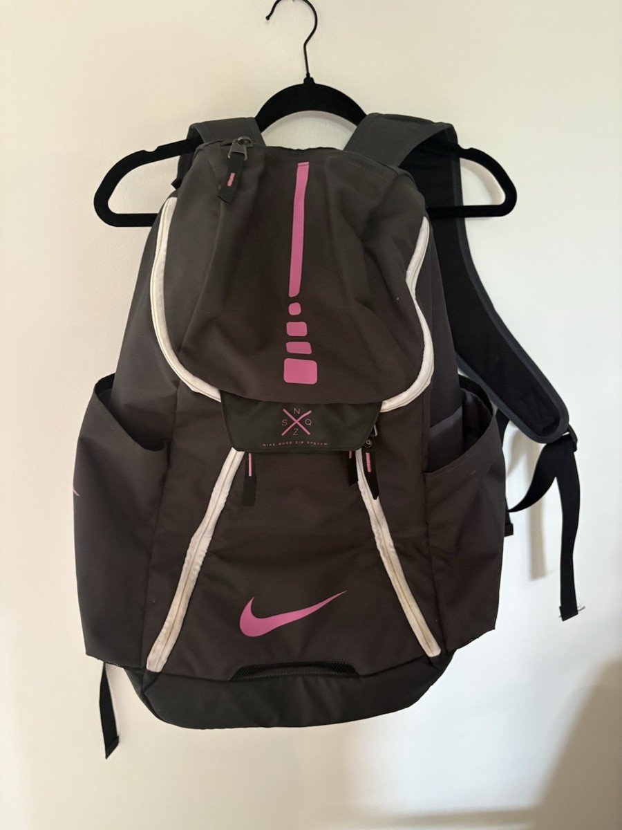 Pink & Black RARE Nike Hoops Elite Basketball Backpack Breast