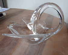 Vide poche cygne cristal de Vannes 16 cm x 24 cm x 17,5 cm (hauteur)