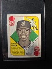 2015 Topps Heritage '51 Francisco Lindor #75 Rookie Card Cleveland Indians. rookie card picture
