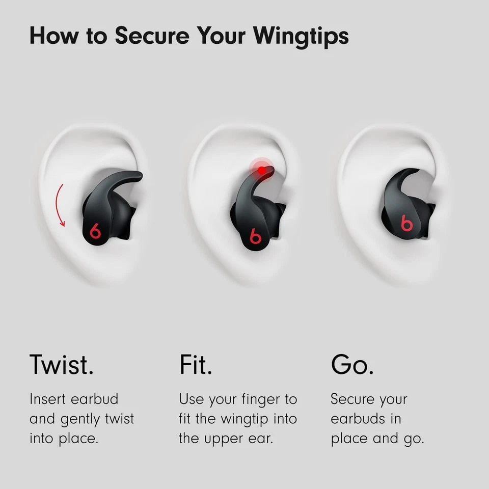 Auriculares inalámbricos Beats Fit Pro True con cancelación de ruido ANC resistentes al sudor negros Foto 2 de 4