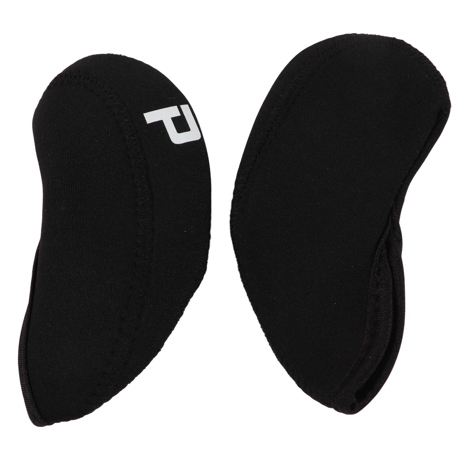 ¸(Black)11Pcs/Set Number Iron Headcover Neoprene Club Iron Head Co AS