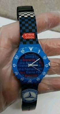 Mercedes Benz WATCH 1000 Mille Miglia Vintage Mens Sports Car Quartz Runs 