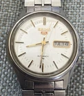 Vintage Seiko 5 Automatic 7009 Movement Silver Dial Day/Date Working Condition