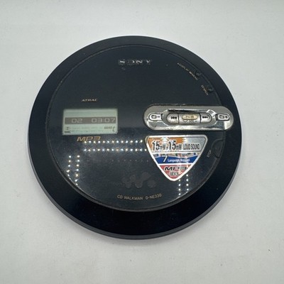 Sony Psyc CD Walkman D-NE330 Portable Compact Disc Player - Black Tested Working