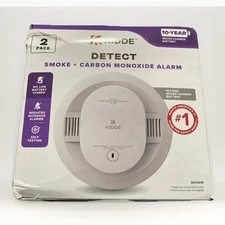 🔥2 Pk Kidde 30CUD10 10-Year Lithium Battery Operated Combo Smoke Carbon New Ob