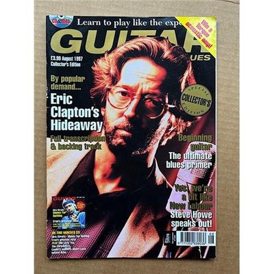 ERIC CLAPTON GUITAR TECHNIQUES MAGAZINE AUGUST 1997 - ERIC CLAPTON COVER AND FEA