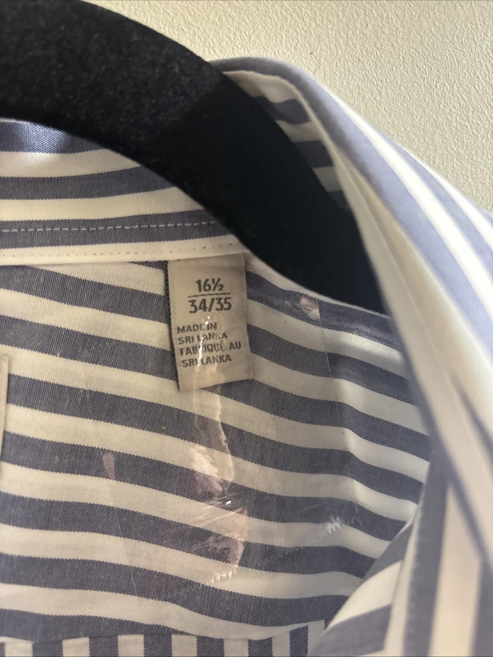 Camisa de vestir Nordstrom Rack sin ajuste de hierro para hombre gris algodón talla 16,5 34/35 Foto 3 de 4