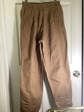 VTG 80s Liz Claiborne Lizsport Cotton Twill high waist Pull on Pant Union Tag L