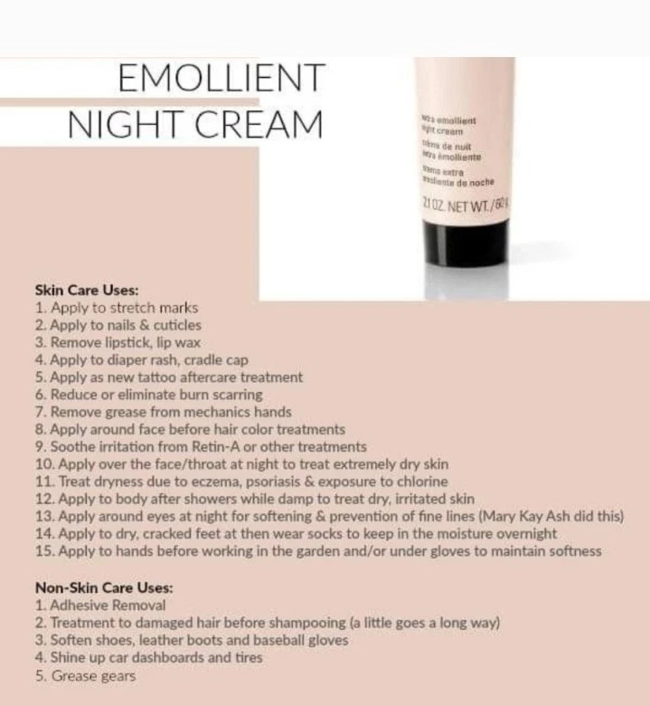 CREME NOTURNO EXTRA EMOLIENTE MARY KAY~LOTE DE 2~TAMANHO COMPLETO~PELE MUITO SECA~Exp.2028 - Imagem 4 de 4