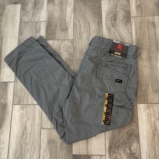 Ariat FR M4 Relaxed Boot Cut Low Rise FR Rated Pants Mens 44/34 Gray Ripstop NWT