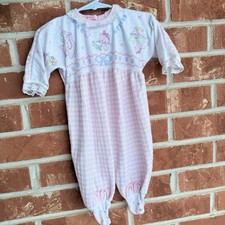 Vintage Carters Baby Girl 80s One Piece