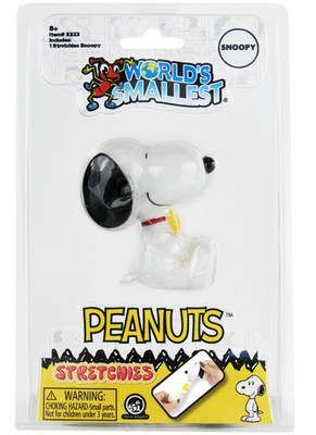 World's Smallest Peanuts STRETCHIES Figure Snoopy & Woodstock SQUISHY Toy