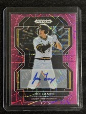 Joe Lampe 2022 Prizm Draft Picks Pink Velocity Auto #PDP92