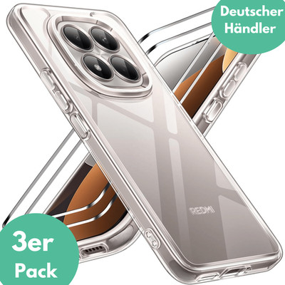 Hülle +2X Schutzglas für Xiaomi Redmi Note 15 Pro 4G Panzerfolie Display Case 9H
