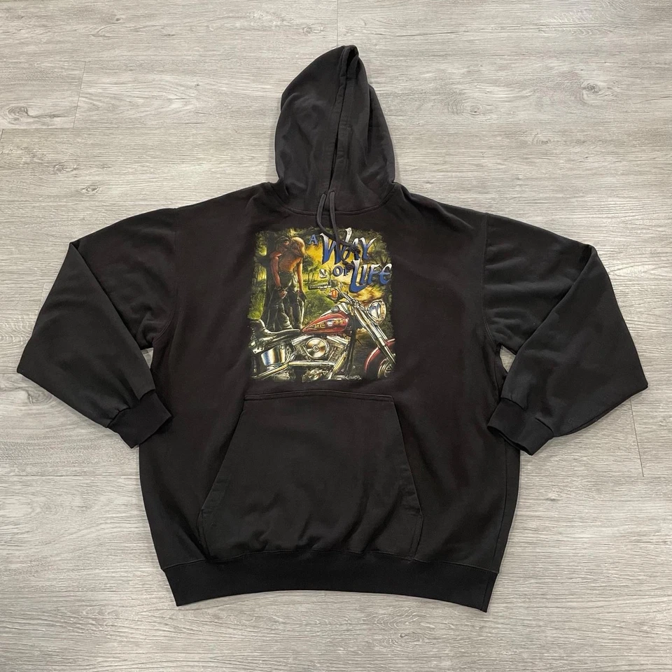 Sudadera con Capucha Y2K Orange County Choppers Talla Adulto XXL Pullover Sudadera OCC Foto 2 de 4