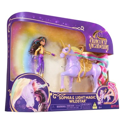 Unicorn Academy Small Doll & Unicorn Sophia & Light