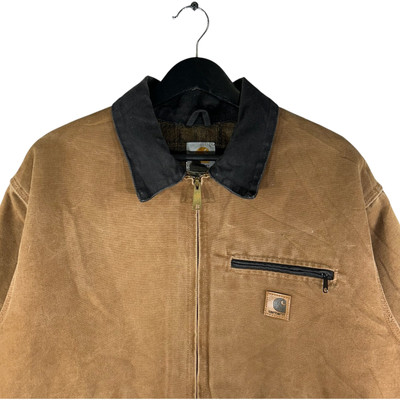 Mens Vintage Carhartt J97 BRN Detroit Workwear Jacket Brown Size