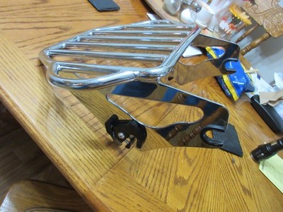 Like New Chrome Luggage Rack 09-23 Harley HD Road King-Street-Electra Glide