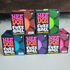 Schylling NEEDOH Fuzzball Lot Of 5 Authentic Factory Sealed Velvet Squeeze