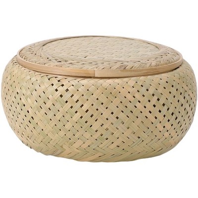 Weben Tee Jar Pu'er Teeglas mit Deckel Bambus Tee Jar Loose Tea Bambusbox