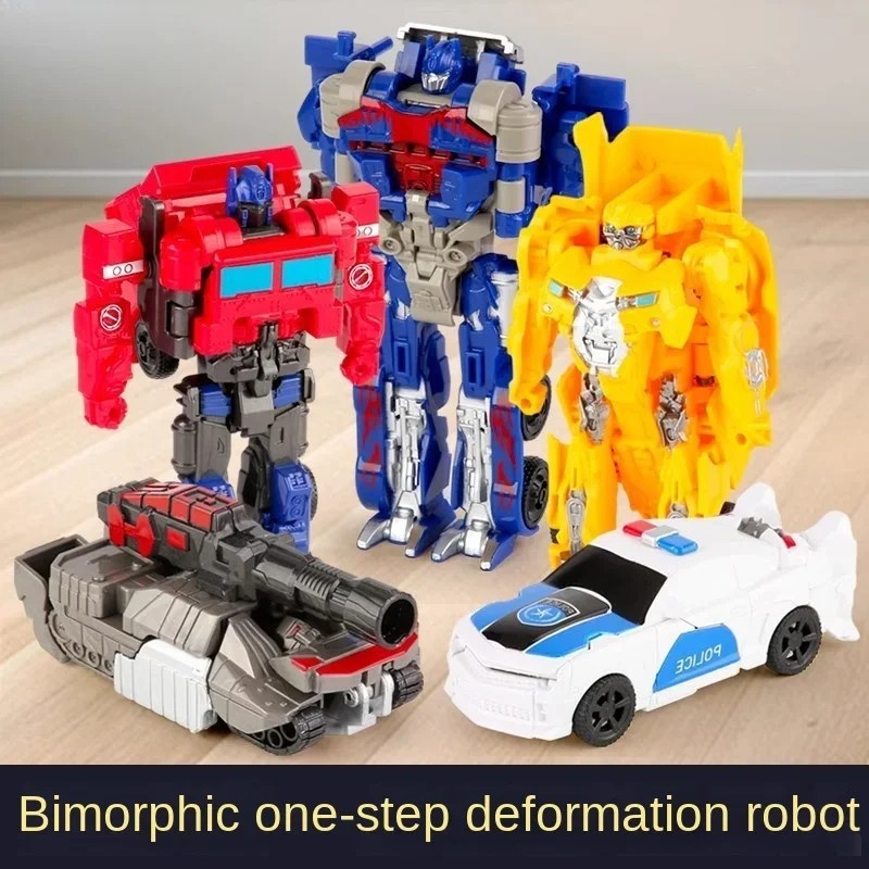 Transforming Car Robot Toy One Step Deformation Action Figure Anime Model Toy