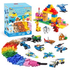 1100 PCS Building Blocks for Kids 612, Creative Bulk Building Bricks Set for ...