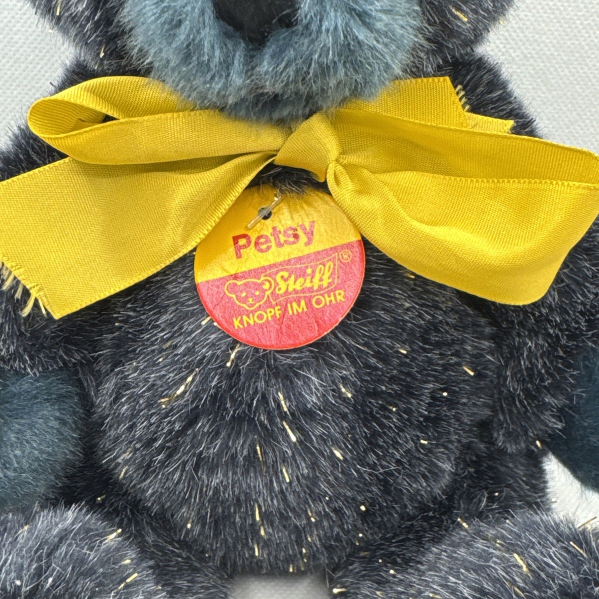 Vintage Rare STEIFF “Petsy” Bear Jointed Ear Button 012907, 11